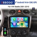 DAB 8Core 128G Für VW NEW Beetle 2001-10 CarPlay Android14 Autoradio BT KAM Navi
