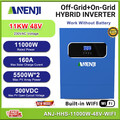 11000W 48V Solar Wechselrichter Inverter On / Off-Grid Hybrid 2*MPPT 160A 500V