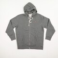 LEVI'S Herren Sweatjacke Hoodie Gr. L Grau Kapuze Reißverschluss Langarm Baumwol