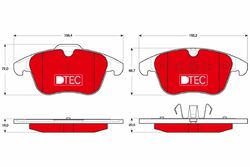 TRW GDB1683DTE Bremsbelagsatz, Scheibenbremse für FORD,FORD (CHANGAN),FORD AUSTR