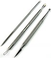 3er Gesichtspflege Set Komedonenheber Komedonenquetscher Mitesserentferner NATRA