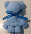 Gästehandtuch/ Microfaser/ Teddy/ Bär/ blau/ Geschenk/ Deko/ Stoff