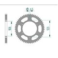 Stahl Kettenrad für Sachs MadAss 50 4-Gang 2005 649003 420er 53 Zähne