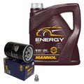 SCT GERMANY ÖLFILTER  mit 5L 5W-30 MOTORÖL MANNOL ENERGY für VW 502.00 505.00