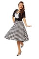 50er Jahre Kleid Kostüm Rock n Roll Petticoat Woogie Disco Rockabilly Polka Tanz