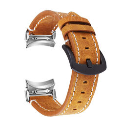 Leder Armband Für Samsung Galaxy Watch 4 5 Pro 6 7 FE Classic 43/47mm Quick Fit