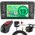 DVR+64GB 7" Android 13 Autoradio CarPlay GPS+Kamera Für Audi A3/S3/RS3 2011-2012