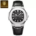 Leder Herren Uhr Armbanduhr Herrenuhr Lederarmband Uhr Edelstahl Wasserdicht