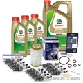 BOSCH ÖLFILTER+12x ZÜNDKERZE+8 L CASTROL 0W-40 FÜR MERCEDES E-KLASSE W211