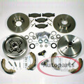 Bremsscheiben Bremstrommel Set Radlager Zubehör vorne hinten für VW Golf II