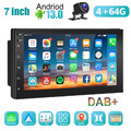 DAB+ Android 13 Autoradio 2 DIN Apple Carplay 7" GPS NAVI WIFI BT Kamera 4+64G