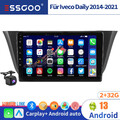 Autoradio 2DIN Android13 Mit KAM CarPlay GPS Navi 2+32G Für Iveco Daily 2014-21