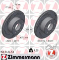 2x Bremsscheibe innenbelüftet 150.3424.53 ZIMMERMANN für BMW 3 3 Touring 1 Coupe