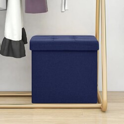 Sitzhocker Aufbewahrungsbox Faltbar Sitztruhe mit Stauraum Sitzwürfel Hocker