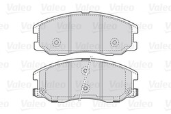 VALEO FIRST BREMSBELÄGE VORDERACHSE HINTERACHSE PASSEND FÜR CHEVROLET CAPTIVA