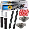 2x BILSTEIN B4 GAS STOSSDÄMPFER + FEBI DOMLAGER HINTEN passend für AUDI Q5 8R