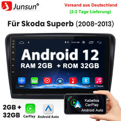 Für Skoda Superb II 2008-2013 Android12 Autoradio 2+32G GPS Navi Carplay DSP DAB