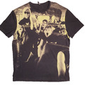 Herren Versace Versus T-Shirt 1997 ""New York"" grafisches T-Shirt Größe Large L schwarz Vintage
