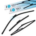 YOU.S Original SCHEIBENWISCHER SET VORNE + HINTEN für FIAT GRANDE PUNTO (199)