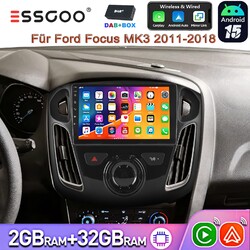 DAB+ Für Ford Focus MK3 2011-2018 2+32G Android 15 Autoradio CarPlay GPS WiFi BT