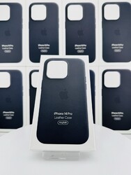 Original Apple iPhone 14 Pro Leder Hülle MagSafe MPPG3ZM/A Midnight Mitternacht