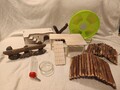 Hamster Zwerghamster Rennmaus Mäuse Zubehör Set Laufrad 30cm Häuschen Neu