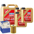 Motoröl 10W40 LIQUI MOLY Diesel Leichtlauf 8L+MAHLE Ölfilter