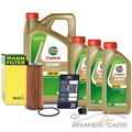 MANN-FILTER ÖLFILTER+8L CASTROL EDGE 5W-30 LL FÜR VW PHAETON 3.0 V6 TDI BJ 04-