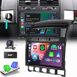 DAB+ Für VW Touareg 7L 2002-2009 Autoradio GPS Navi 4+64G Android 14 Carplay KAM
