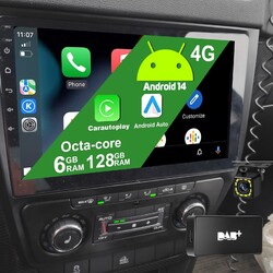 DAB+CarPlay Für Skoda Yeti 5L 2009-2017 Android 14 Autoradio 6+128G DSP Navi Kam
