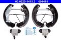 Bremsbackensatz hinten Ate 03.0520 1415.3 für OPEL  passend für SUBARU SUZUKI