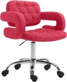 Arbeitshocker Dublin Stoff Rollhocker Drehhocker Sitzhocker Drehstuhl Gepolstert