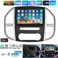 DAB+ 8 Kerne Android 14 DSP Navi BT GPS Autoradio CarPlay für Mercedes Vito W447