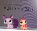 LPS Littlest Pet Shop Chinchilla + Marienkäfer #2415 2416 Figur Hasbro 