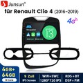 Für Renault Clio 4 2017-2019 Android 14 Autoradio CarPlay GPS Nav WIFI RDS BT FM