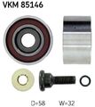 SKF VKM 85146 Umlenk-/Führungsrolle, Zahnriemen für HYUNDAI KIA