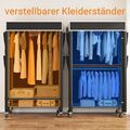 Stoffschrank Kleiderschrank Faltschrank mit Reißverschluss Faltbare Garderobe DE