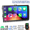 6+128GB Android 15 Autoradio BT GPS Navi für VW GOLF 5 6 Plus Passat Touran Polo