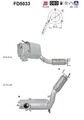 AS FD5033 Soot/Particulate Filter, exhaust system for SEAT,VW