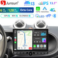 Android 13 Carplay Autoradio Für Smart Fortwo 2015- 2019 GPS Navi WIFI 6+128GB 