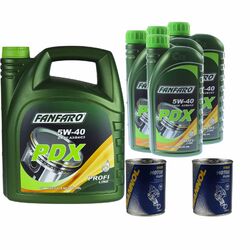 9 L FANFARO Motoröl PDX 5W-40 API SN/SM/CF  Engine Oil ÖL 2x MANNOL Motor Flush 