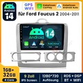 Für Ford Focus MK2 MK II 2004-2011 Android 14 Autoradio Carplay Navi RDS 1G+32GB