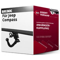 Für Jeep Compass Typ MP, MV (Brink) Anhängerkupplung abnehmbar neu