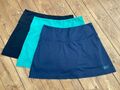 Sportkind Tennisrock/Skirt - elastischer Funktionsstoff in schwarz, türkis, blau