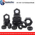 Sechskantmuttern DIN 934 Schwarz 4.8/8.8/12.9 Kohlenstoffstahl Mutter M2 bis M30