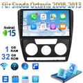 Autoradio Android 15 Carplay GPS Navi Für Skoda Octavia II 1Z3 1Z5 2008-2013 RDS