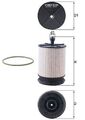 MAHLE KX 569D Kraftstofffilter für TOYOTA