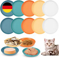 Futternapf für Katzen, 10 Stück Futterschale Katze flach, Fressnapf Katze für Ka