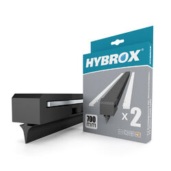 HYBROX Scheibenwischergummi für Bügelwischer 2x 700 x 6mm + Ersatzfeder