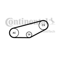 Continental Ctam 4PK855K1 Keilrippenriemensatz für Skoda VW Passat Audi A4